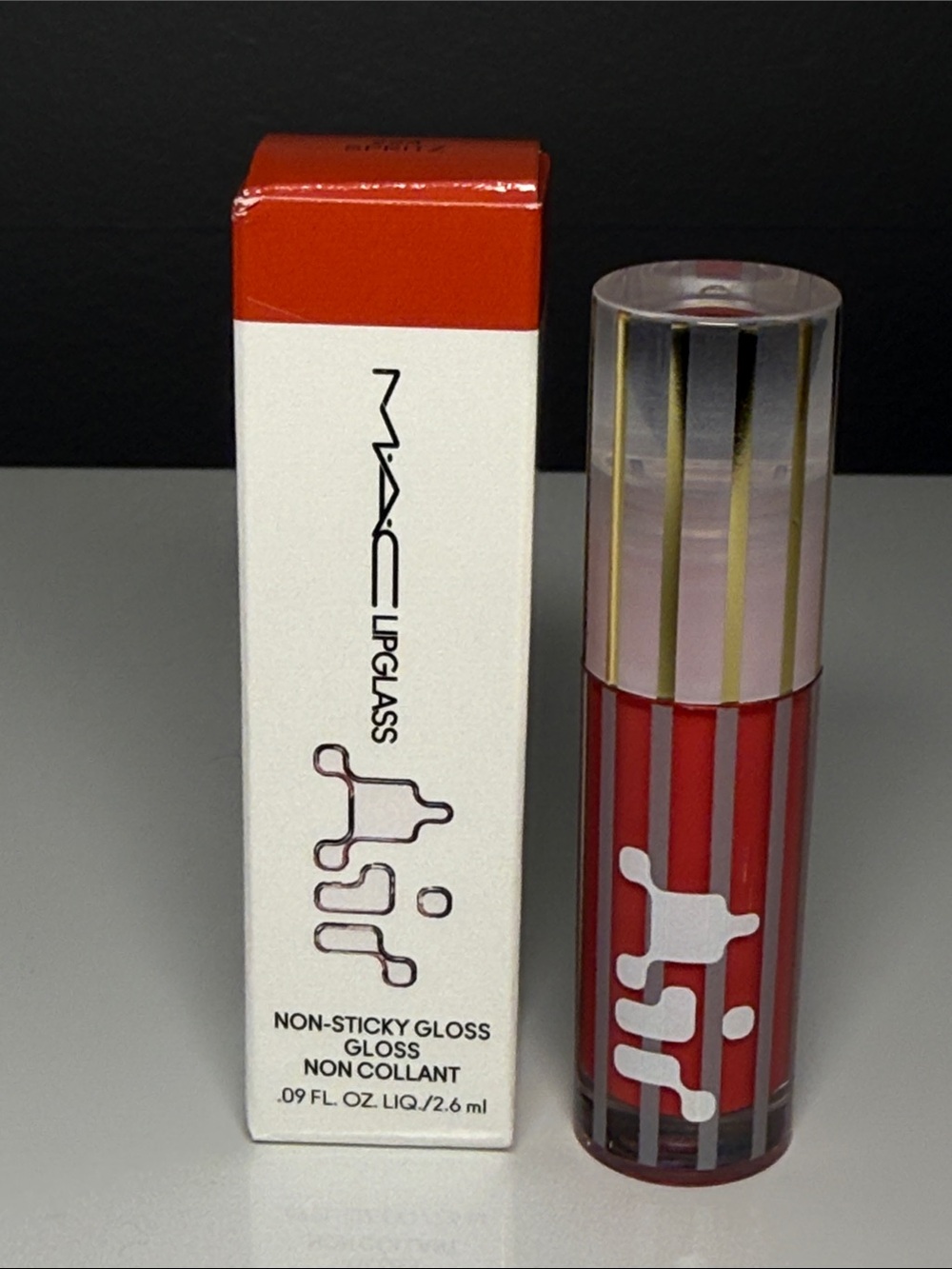 MAC Lipglass Mini- 224 Spritz, new/unopened
